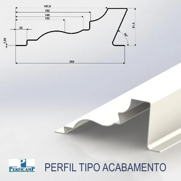 Perfil rígido pvc